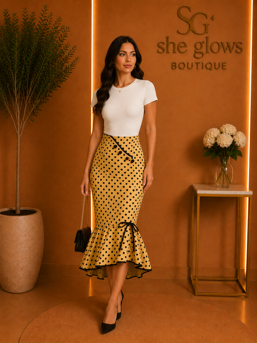 Women Elegant Long Skirt