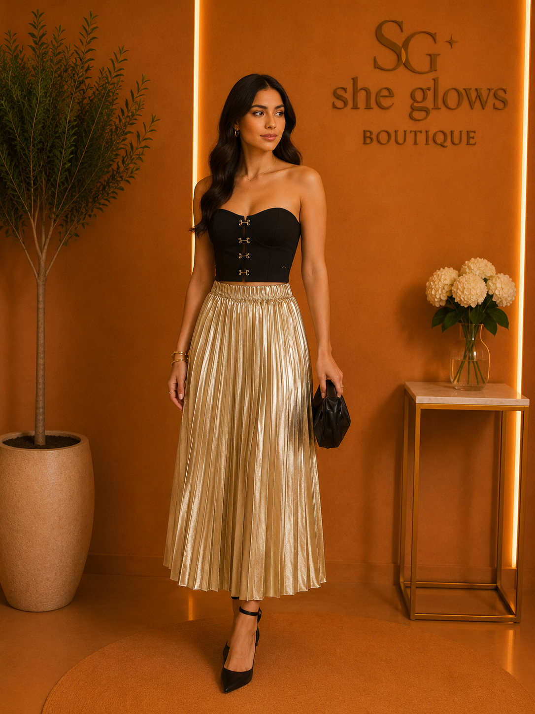 Women Elegant Long Skirt