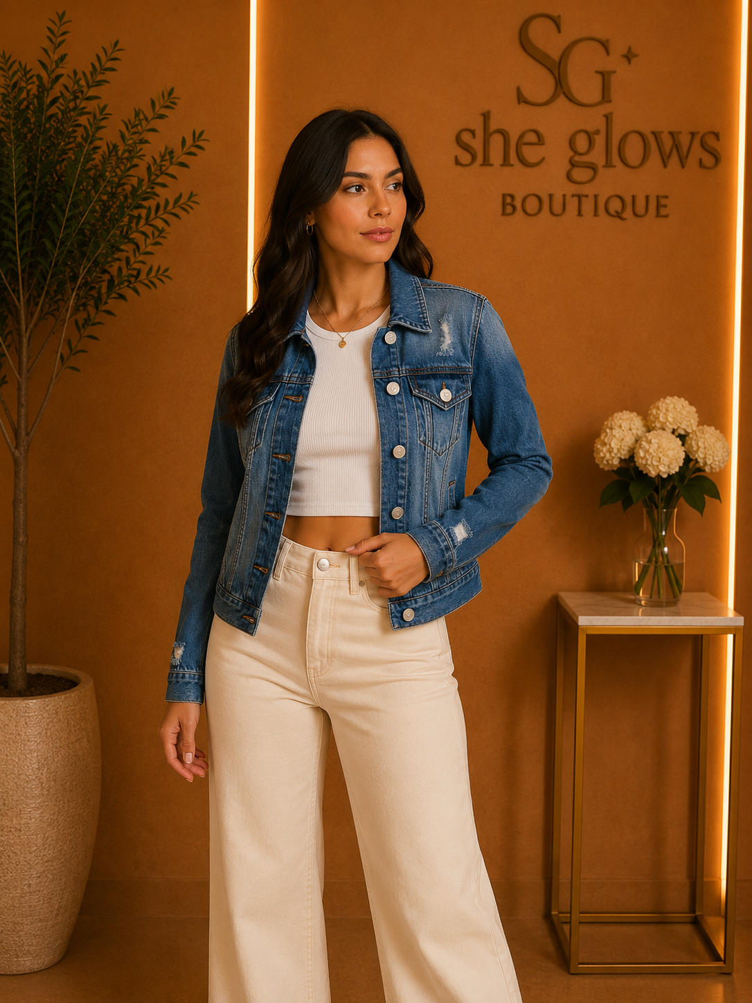 Women Elegant Jean Jacket